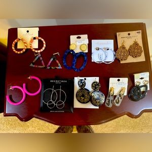 Lot of 10 pair of earrings